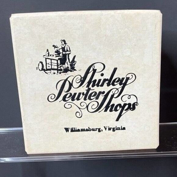 Shirley Pewter Shops Williamsburg Jefferson Cup Handmade Drinking Cup Box - Picture 6 of 7